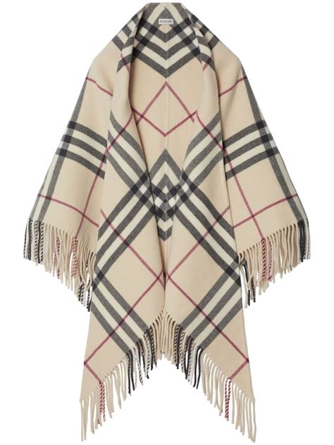 burberry checkwool cape grey|Burberry Vintage Check Wool Cape .